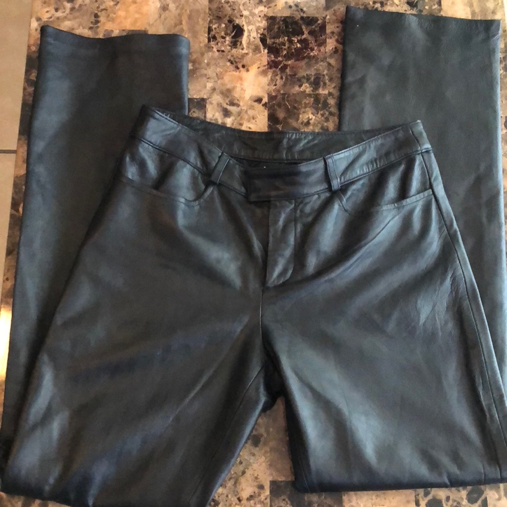 INC leather pants size 4petite